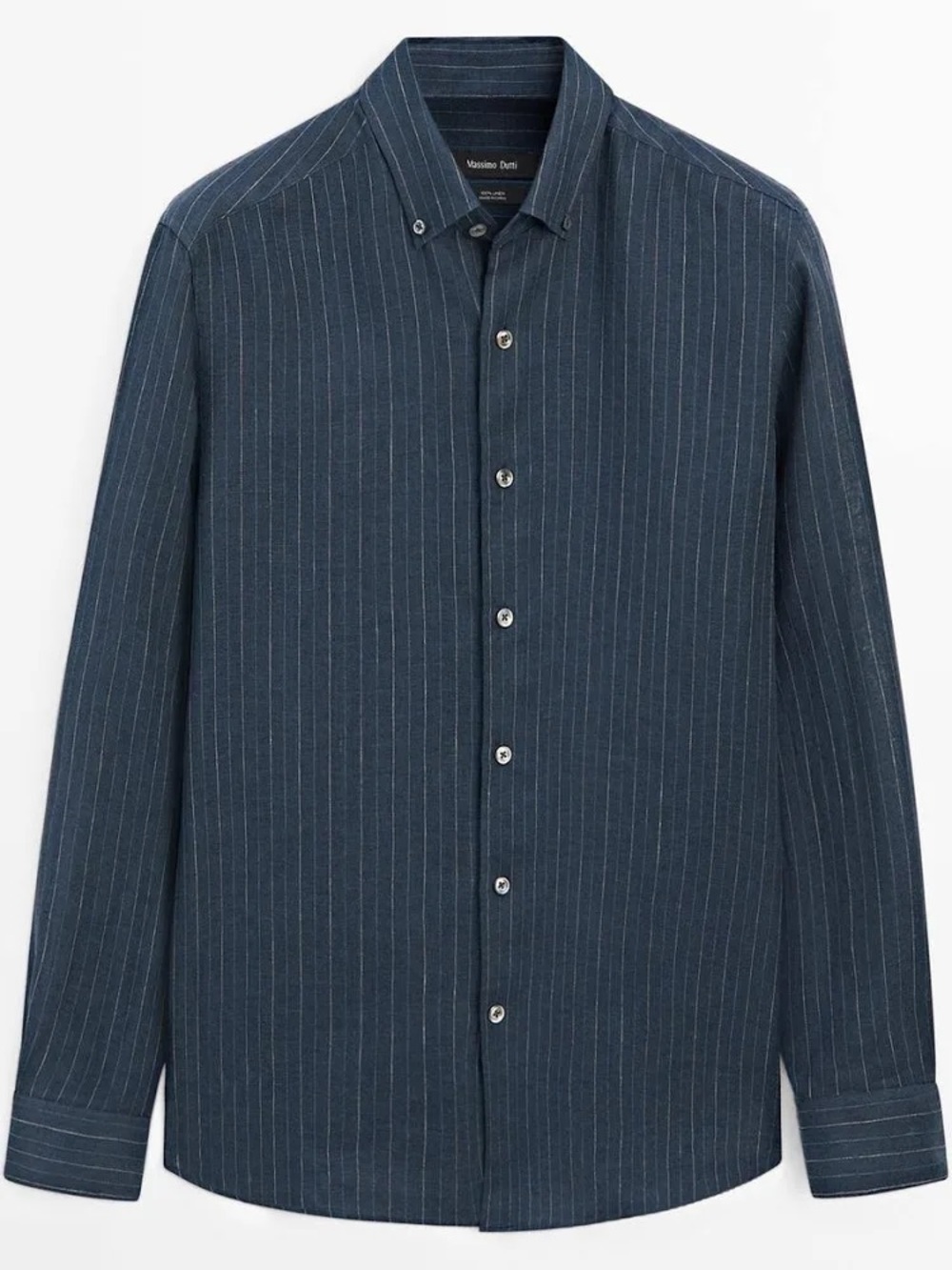 MASSIMO DUTTI Flannel Fine Fabric Button-Up Shirt
